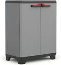 Armadio Keter Basso Stilo 1 Ripiano Regolabile Scuro H Cm 68 x 39 x 90 Grigio