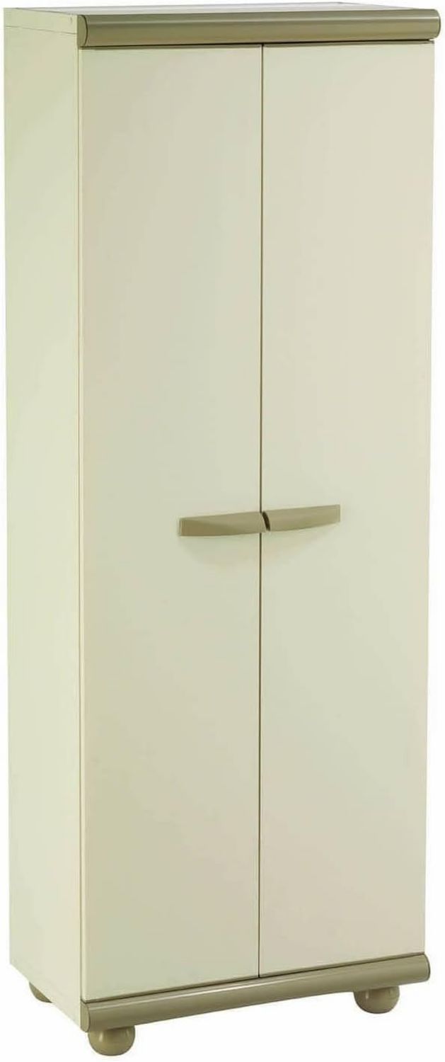 Armadio Gardiun da giardino Resina Nebrasca 62 5 39 175 cm Beige 2 ante x x