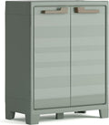 Armadio Keter 2 Ripiani Regolabili Realizzato In Resina Planet Outdoor Basso Verde 80 44 100 cm x x